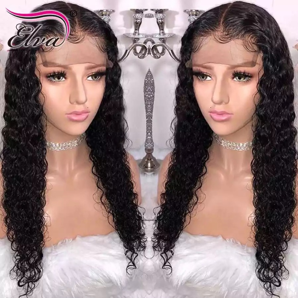 Elva Hair Curly Lace Front Human Hair Wigs